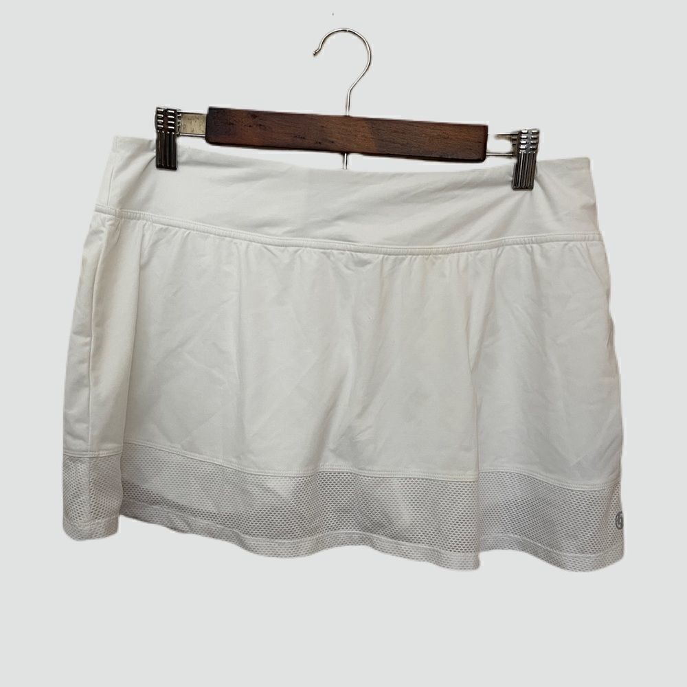 LIJA womens tennis skirt white Sz L NWT